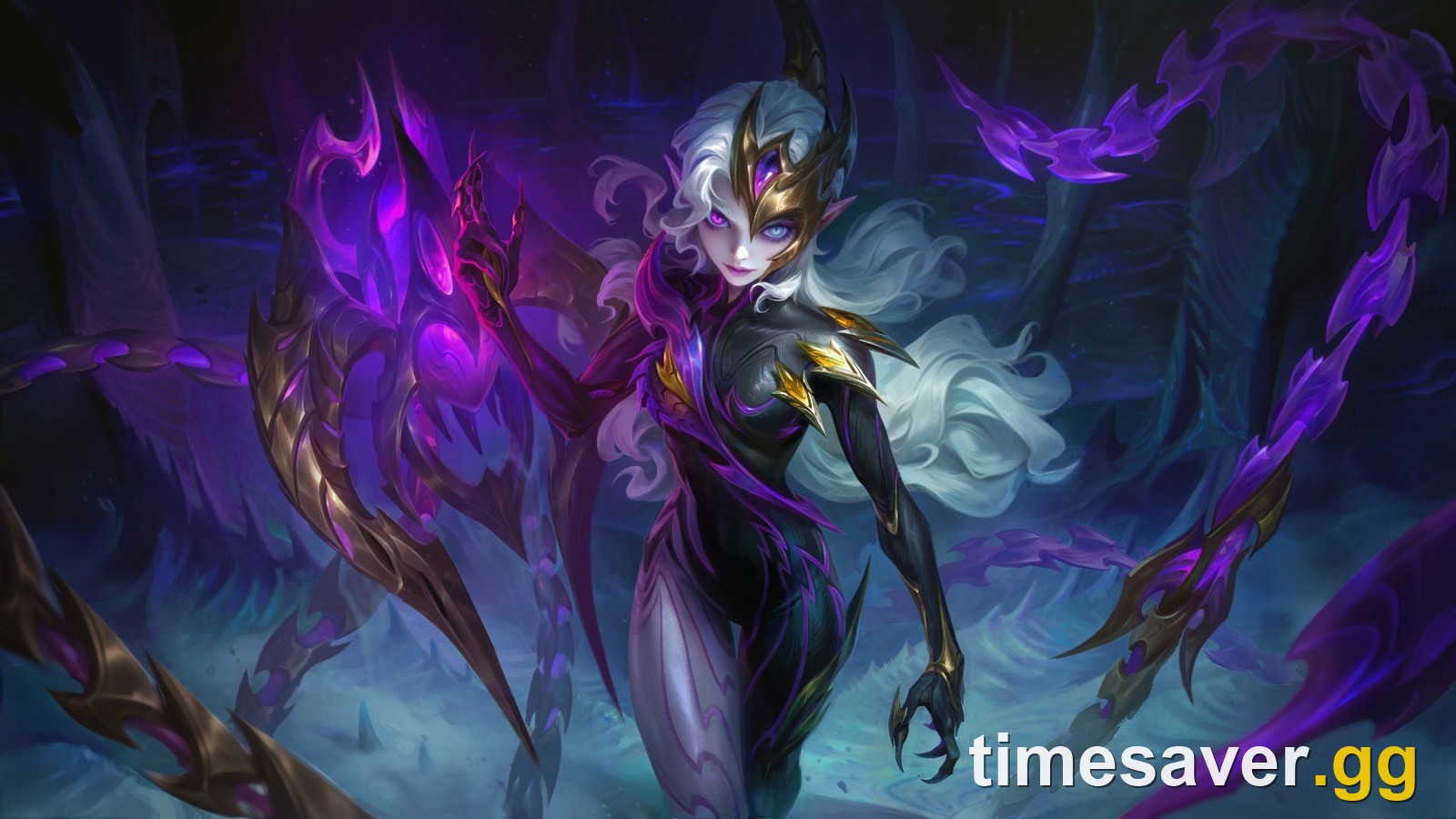 Obsidia, Sovereign of Dark's End, official Mobile Legends splash art for the Obsidia build guide