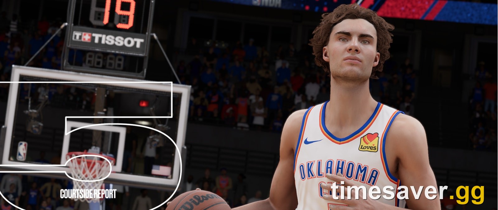NBA 2K27 Courtside Report gameplay — a player at the free-throw line