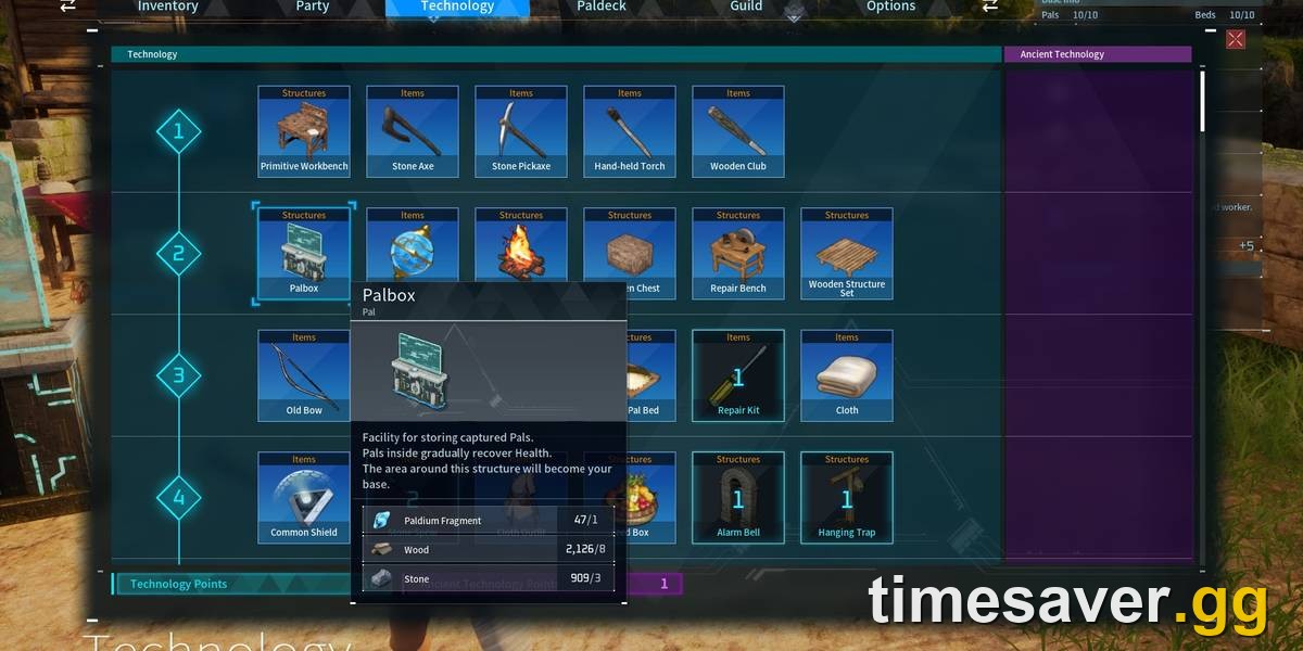 Palworld Technology Points: How to Get & Spend Them Fast (1.0 Tech Tree Guide)