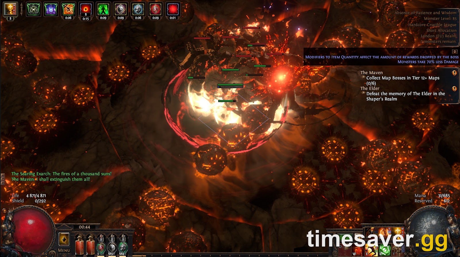 How Much DPS for Uber Bosses in PoE? (3.29 Benchmarks)