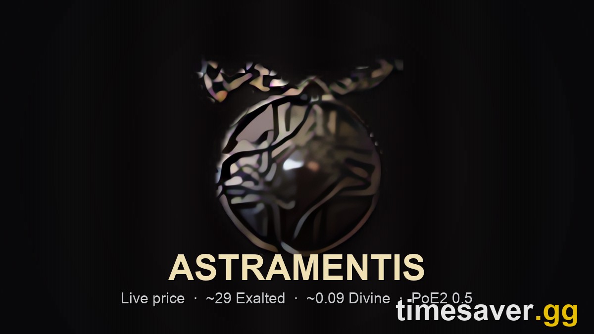 Astramentis Stellar Amulet in PoE2 0.5 — live price around 29 Exalted / 0.09 Divine