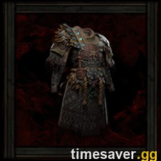 Morior Invictus Grand Regalia unique body armour render in Path of Exile 2 — the boss-exclusive chest whose per-socket-filled rolls set its price