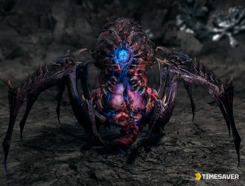PoE2 The Aberration — the giant cyclops-spider Expedition pinnacle boss