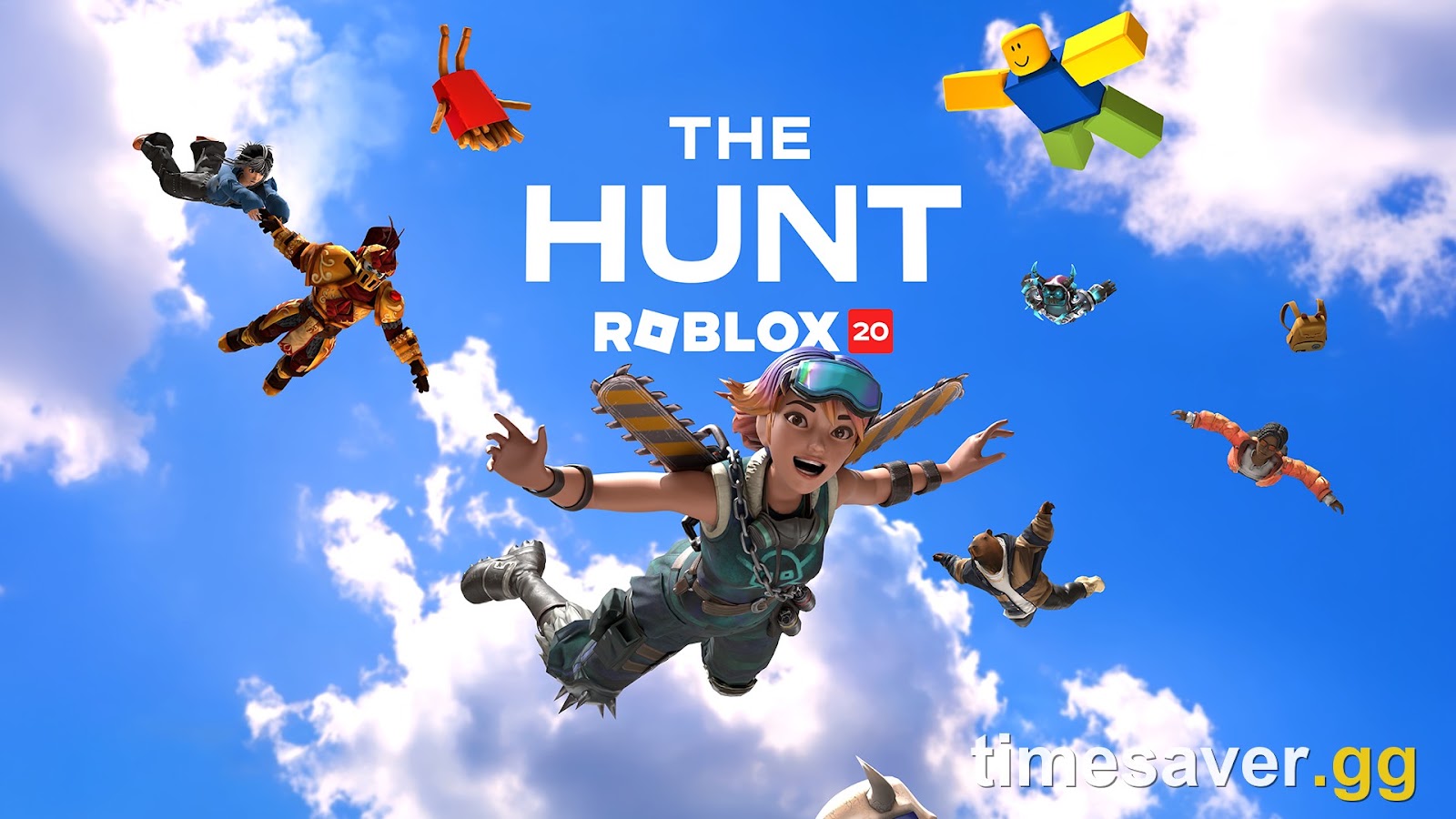 The Hunt: Roblox 20 official anniversary event key art, the event that hides the 20 secret quests, live September 17-28, 2026