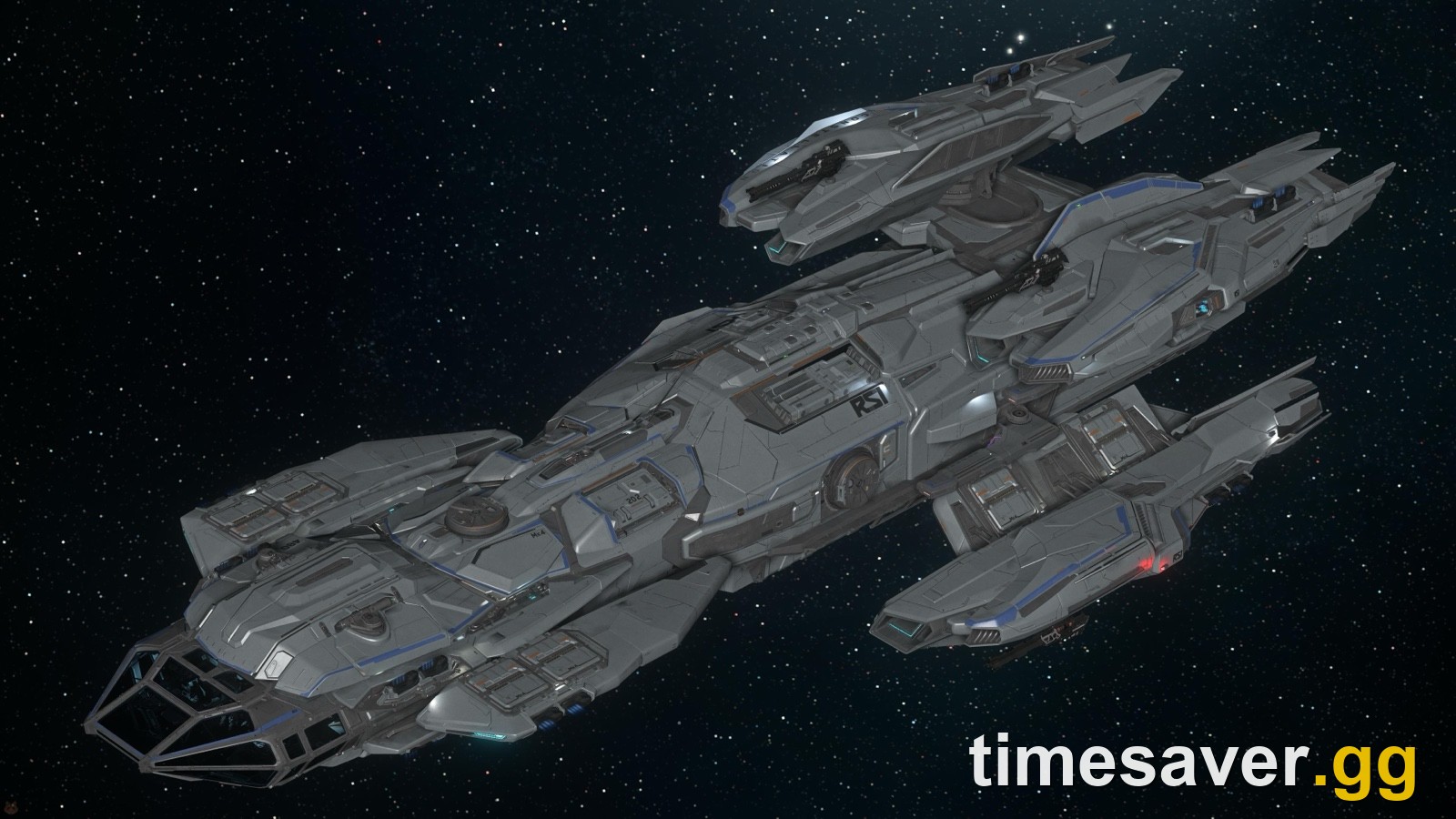 RSI Constellation Andromeda multi-role ship in open space in Star Citizen