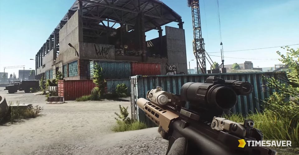 Escape from Tarkov raid gameplay — running a map to farm XP