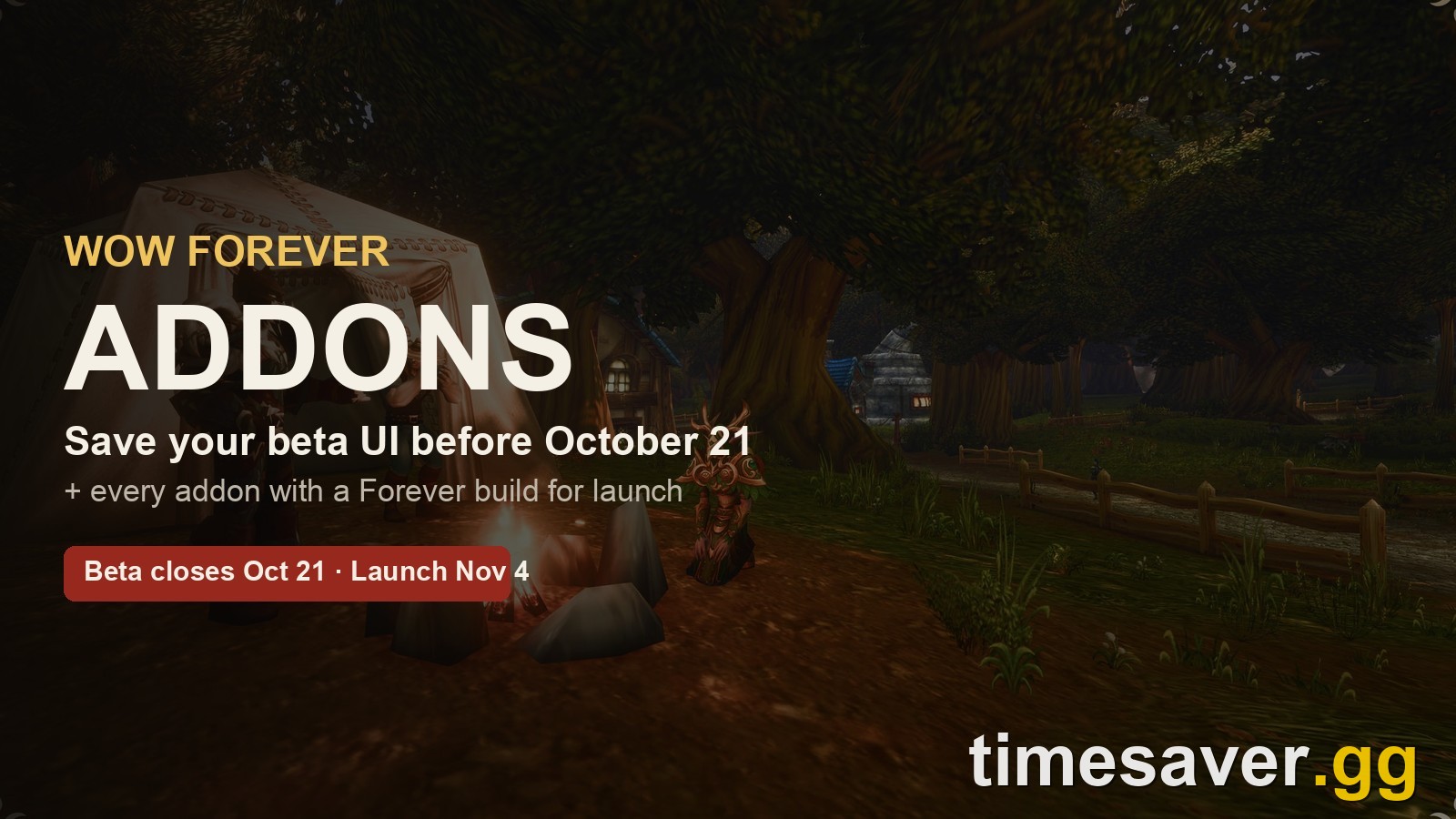 WoW Forever addons guide, save your beta UI before the beta closes on October 21