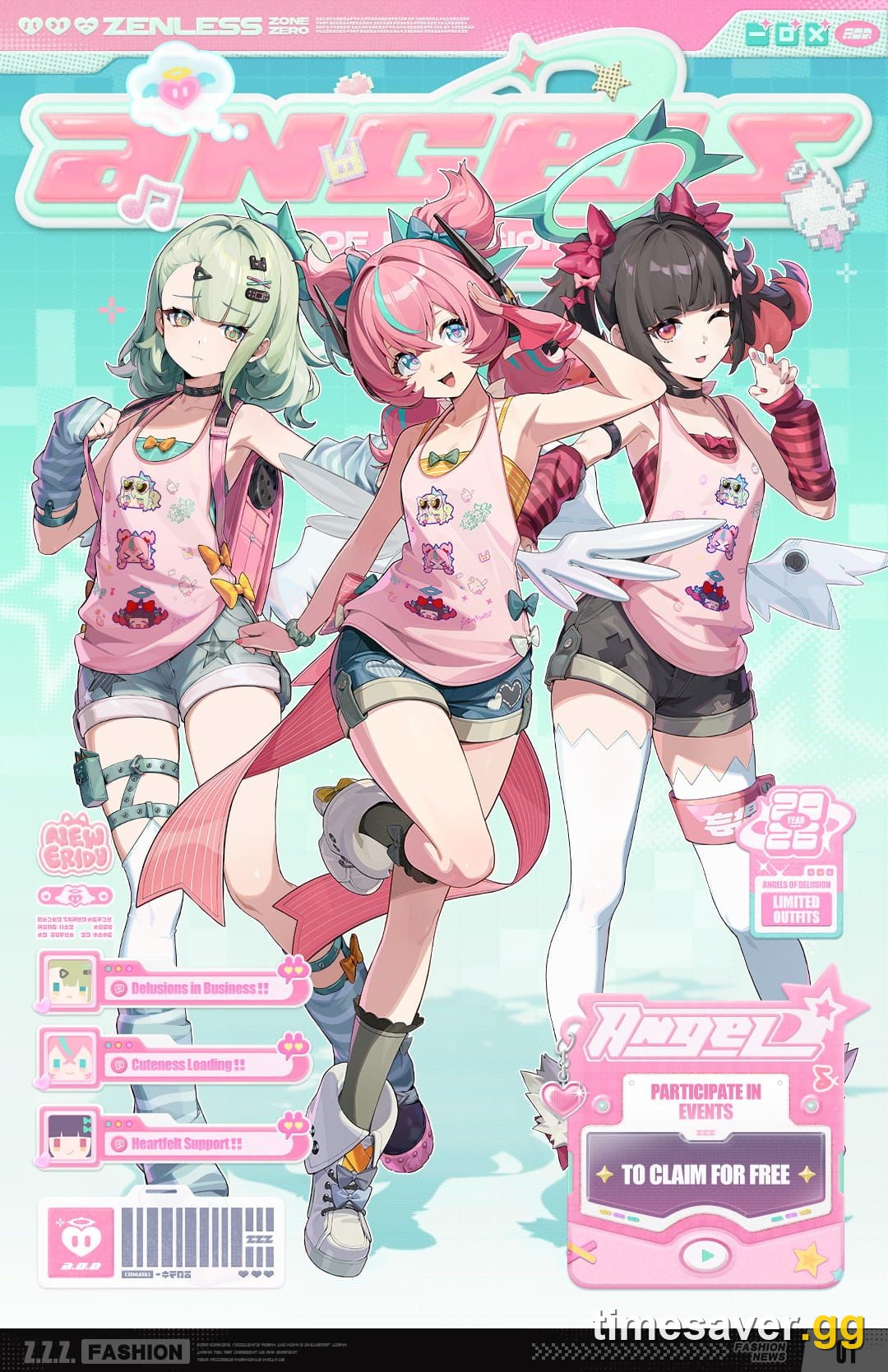 ZZZ Angels of Delusion Outfits: How to Get All Three Free Skins in Version 3.2